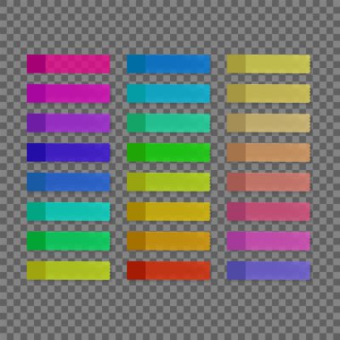 Vektör renkli yapışkan notlar.