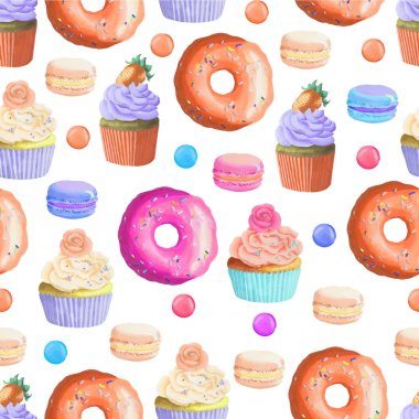 Renkli tatlılar ile Seamless Modeli.