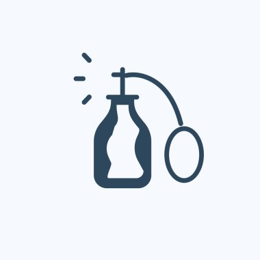 Parfüm simge illüstrasyon izole işareti sembol vektör