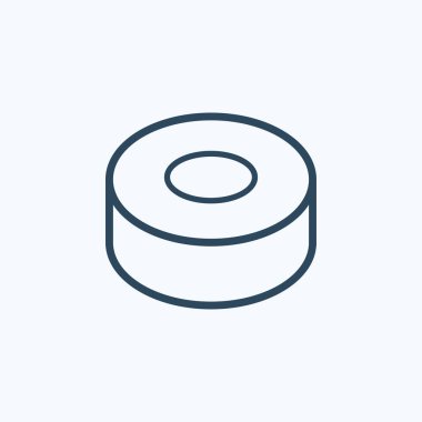 Teneke düz illüstrasyon izole işareti sembol simge vektör