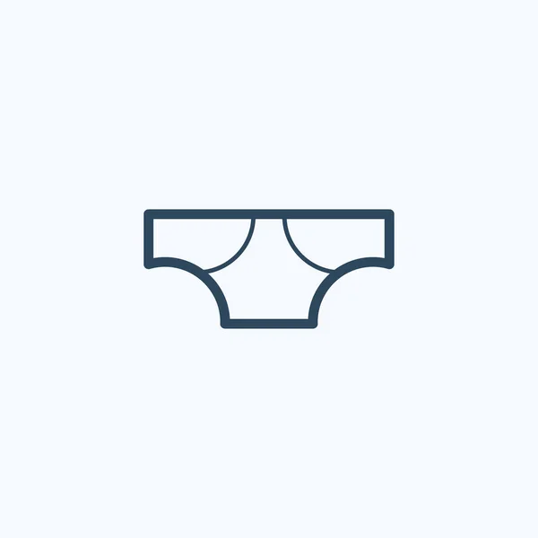 Underkläder ikon Illustration isolerad vektor skylt symbol — Stock vektor
