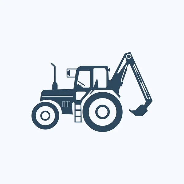 Icono del tractor ilustración símbolo de signo de vector aislado — Vector de stock