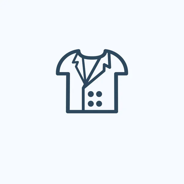 Simbolo del segno vettoriale isolato dell'icona del vestito — Vettoriale Stock