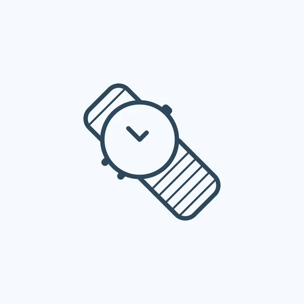 Icono de reloj ilustración símbolo de signo vectorial aislado — Vector de stock