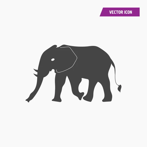 Icono de elefante ilustración símbolo de signo vectorial aislado. animalicón — Vector de stock