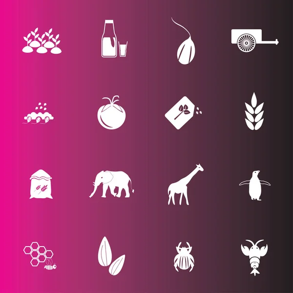 Ikona ilustracja rolnictwo na białym tle symbol wektor znak — Wektor stockowy