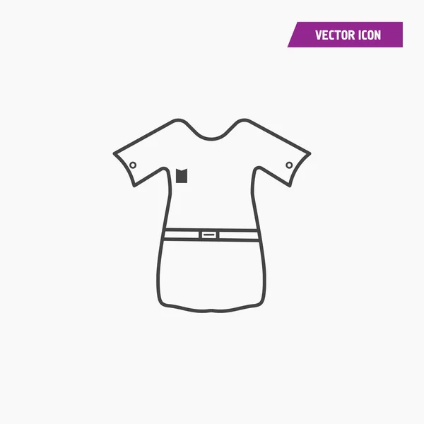 Woman t-shirt icon illustration isolated vector sign symbol — Stock Vector