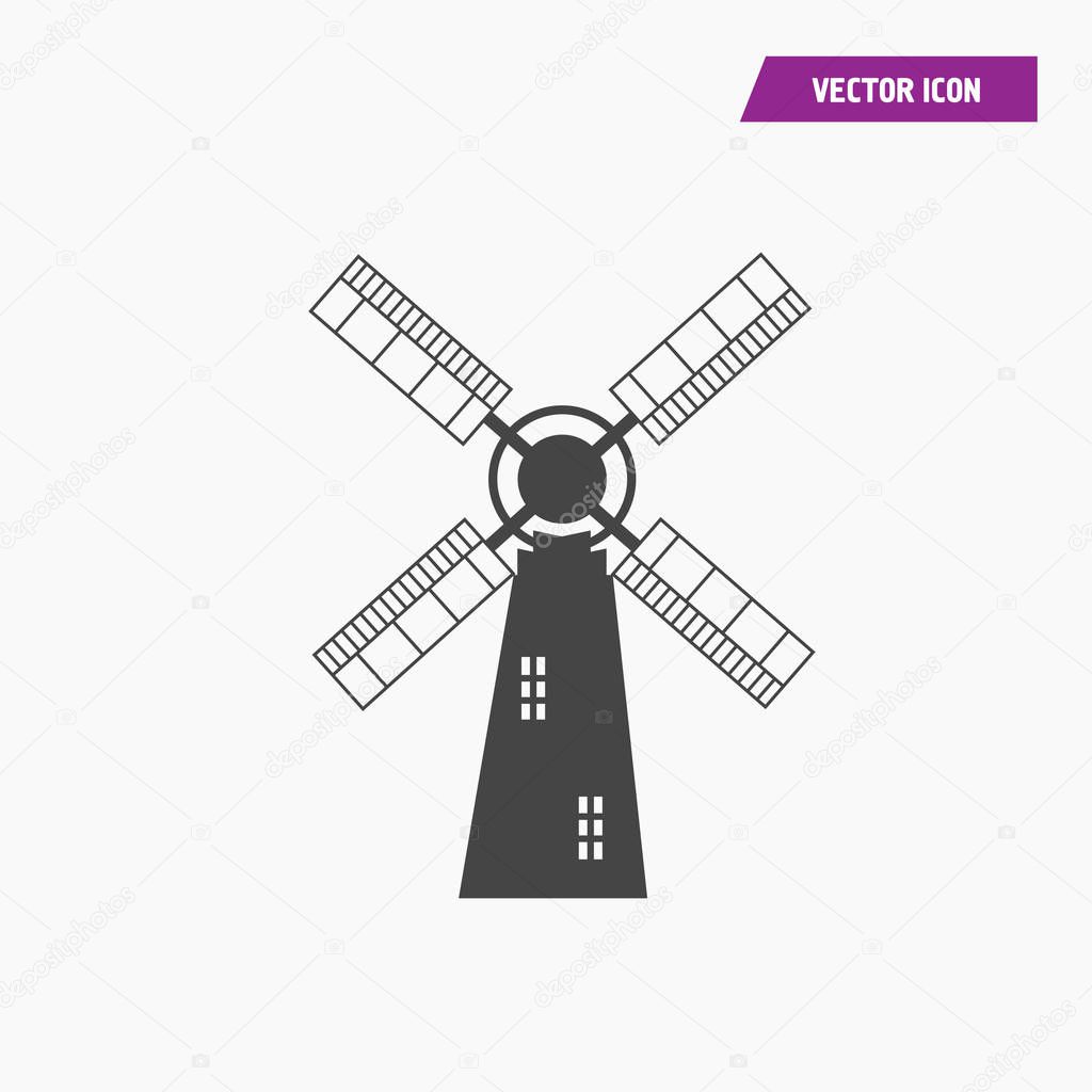 Mill icon illustration isolated vector sign symbol
