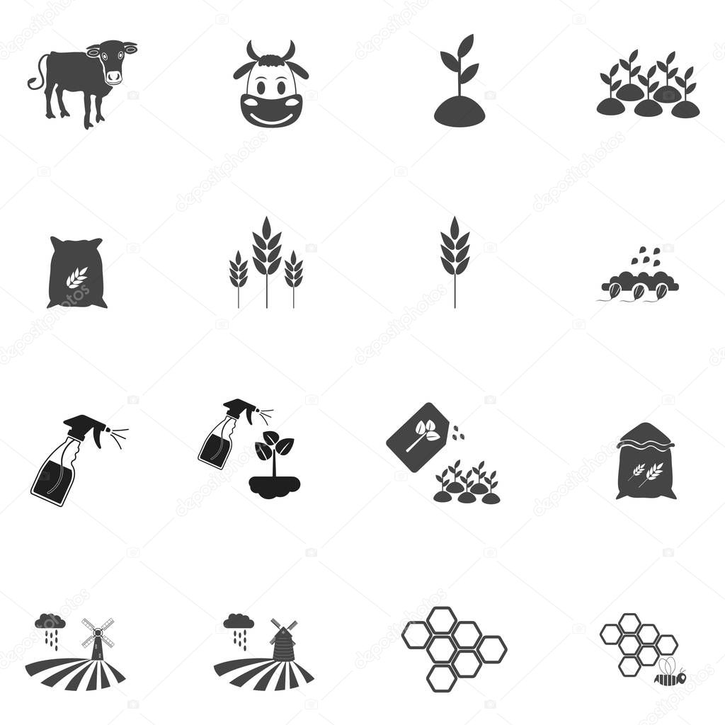 Agriculture Icon Set illustration isolated vector sign symbol