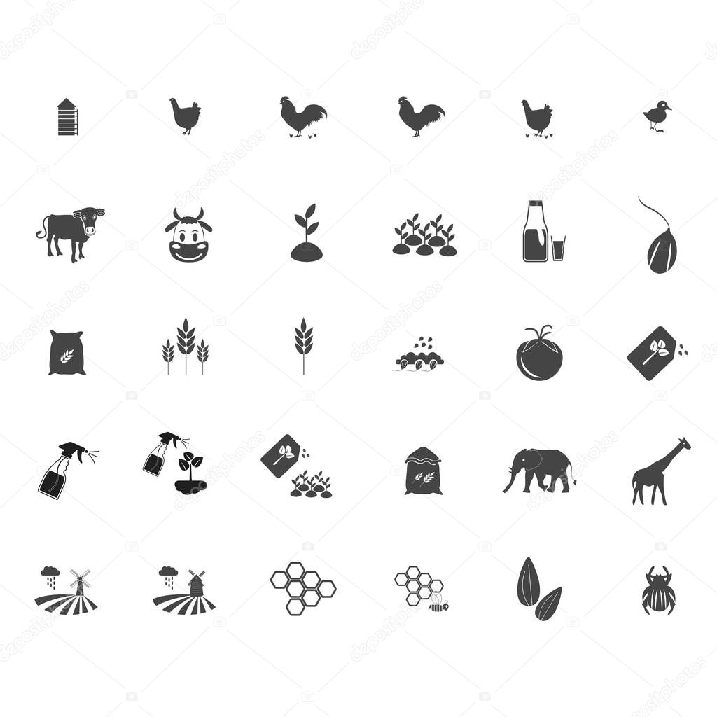 Agriculture Icon Set illustration isolated vector sign symbol