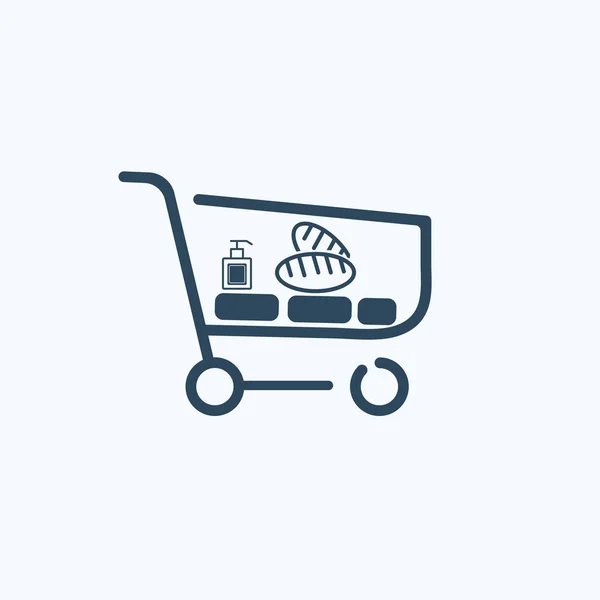 Icono gráfico de compras ilustración símbolo de signo vectorial aislado — Vector de stock