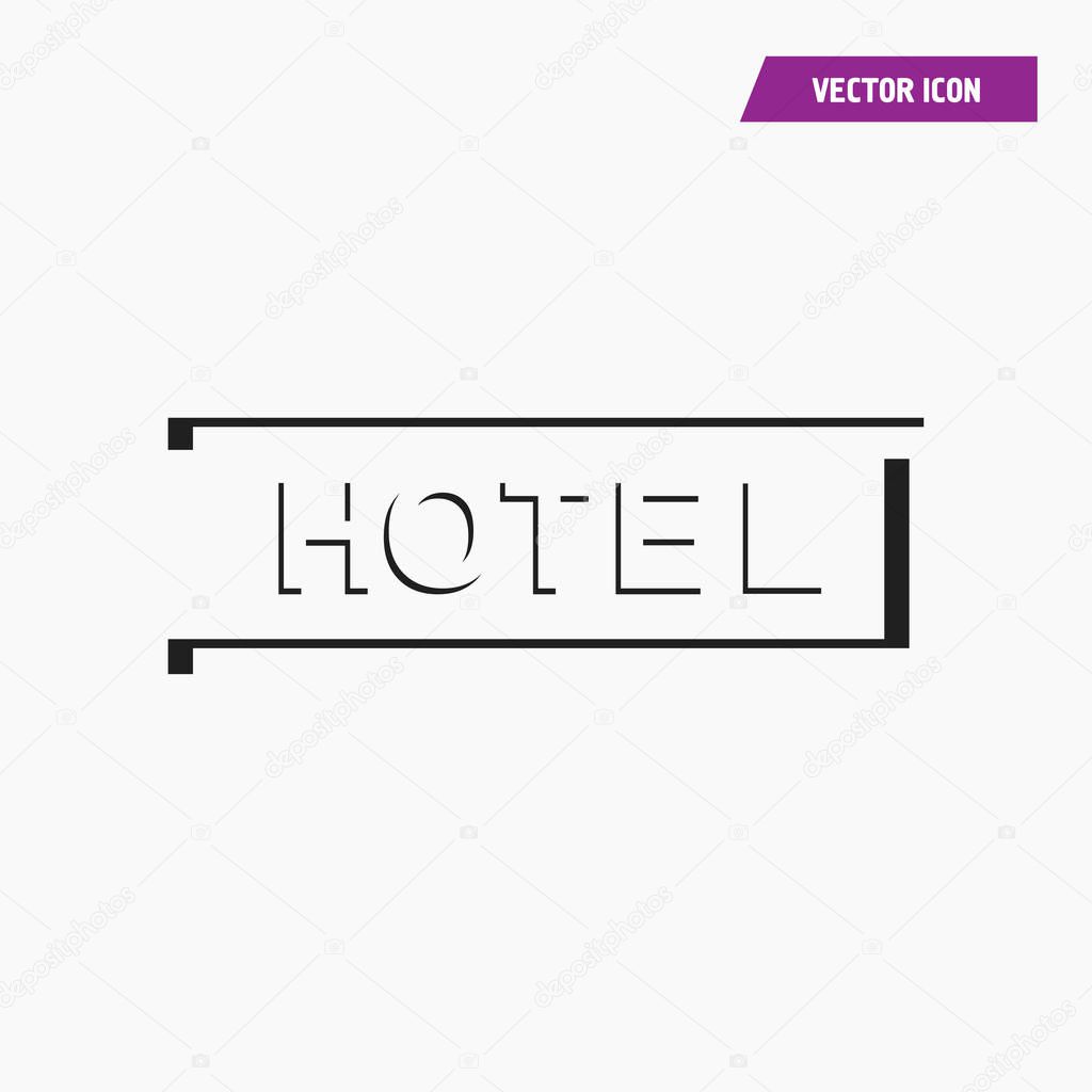 hotel icon illustration isolated vector sign symbol