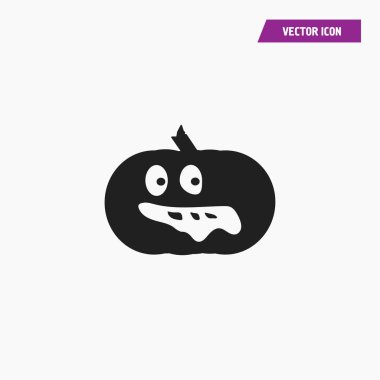 Halloween kabak illüstrasyon izole işareti sembol simge vektör