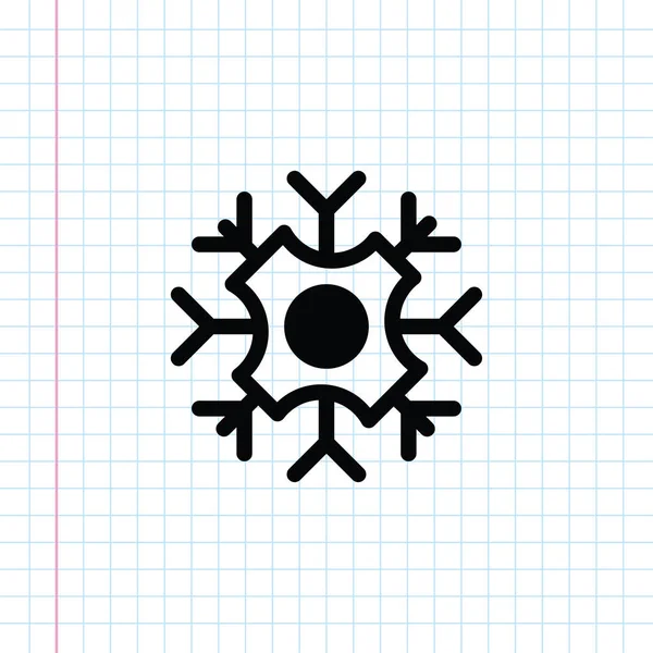雪花图标图孤立的矢量标志符号 — 图库矢量图片