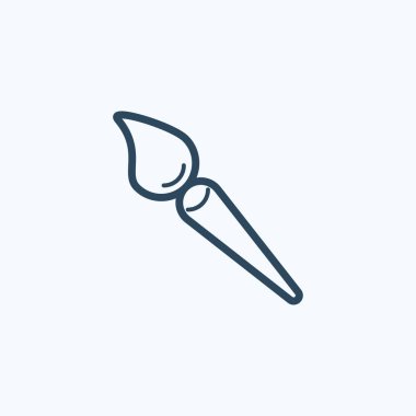 Fırça simgesini illüstrasyon izole vektör işareti simgesi