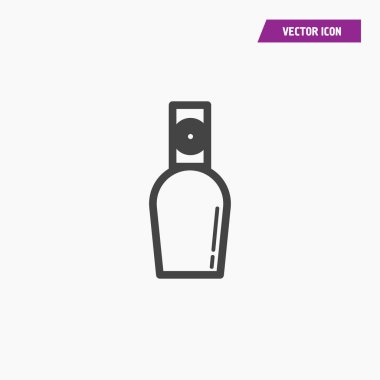 Düz illüstrasyon izole işareti kadın parfüm sembol tasarlamak vektör