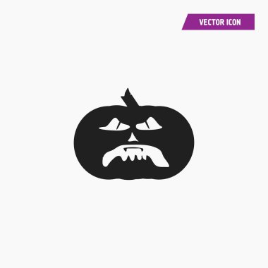 Halloween kabak illüstrasyon izole işareti sembol simge vektör