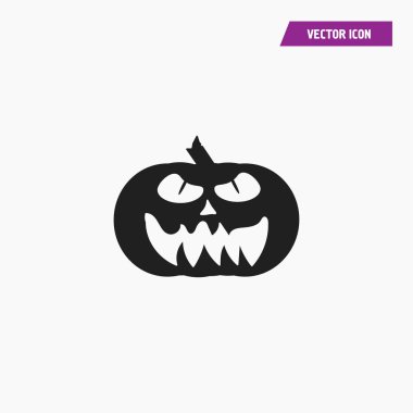 Halloween kabak illüstrasyon izole işareti sembol simge vektör