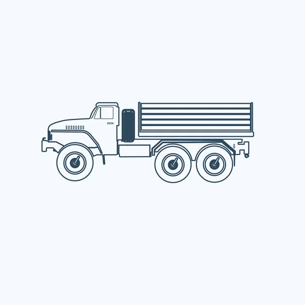 Ikona kamionu ilustrace izolované vektorové znamení symbol — Stockový vektor