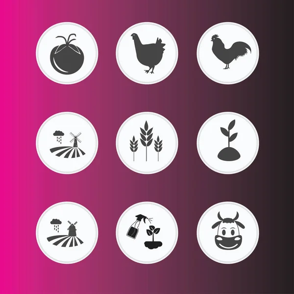 Agriculture Icon Set illustration isolated vector sign symbol