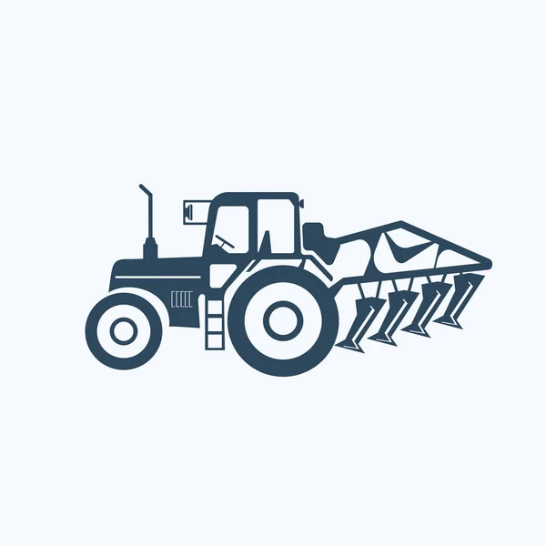 Icono del tractor ilustración símbolo de signo de vector aislado — Vector de stock