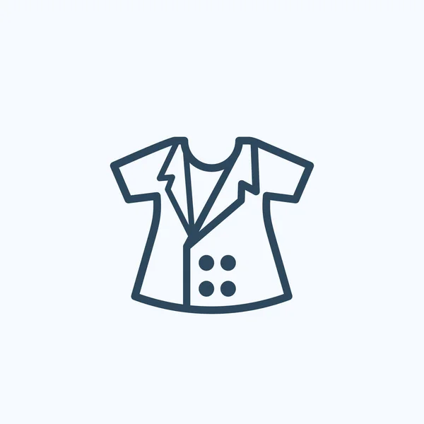 Suit ikon Illustration isolerad vektor skylt symbol — Stock vektor