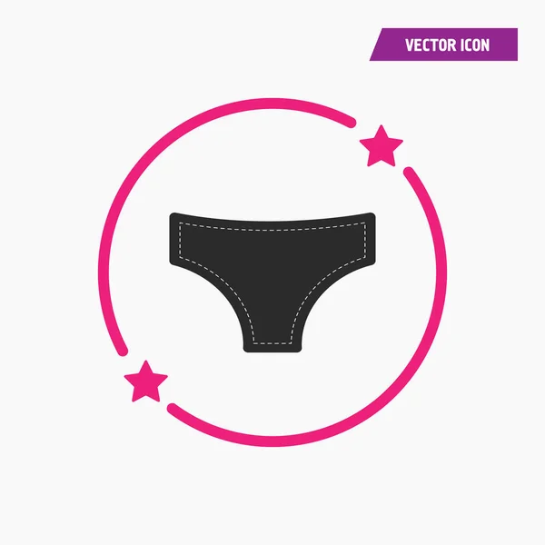 Kadın iç çamaşırı simgesi illüstrasyon izole vektör işareti simgesi — Stok Vektör