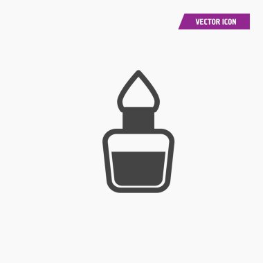 Düz illüstrasyon izole işareti kadın parfüm sembol tasarlamak vektör
