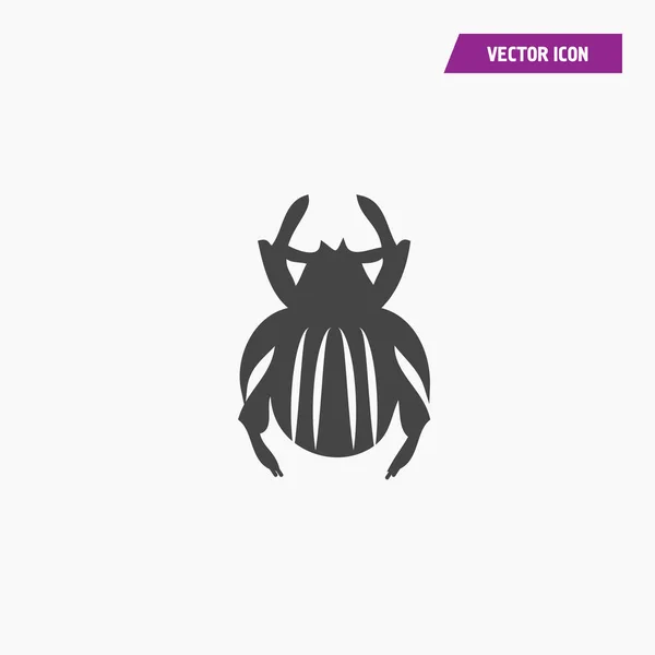 Icono de escarabajo ilustración vector aislado  . — Vector de stock