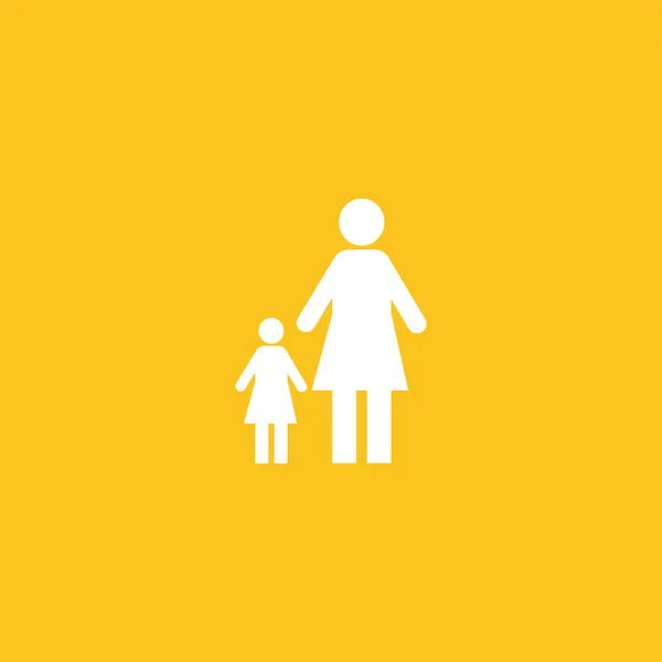 Icono de familia feliz ilustración símbolo de signo vectorial aislado — Vector de stock