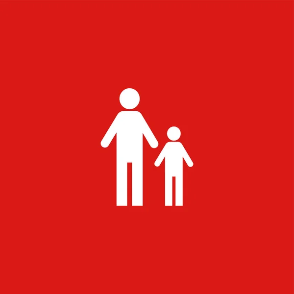Ikona šťastné rodiny ilustrace symbol znaku izolovaného vektoru — Stockový vektor