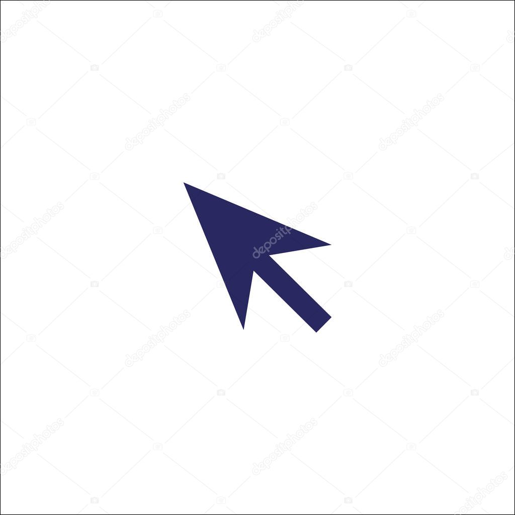 Arrow icon isolated sign symbol. Flat Vector illustration.