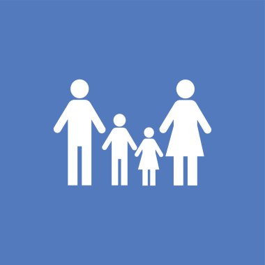 Aile illüstrasyon izole işareti sembol simge vektör