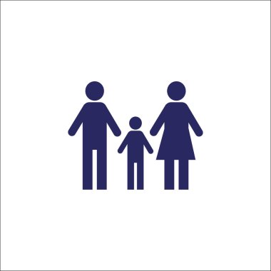 Aile simgesi yalıtılmış işaret simgesi. 