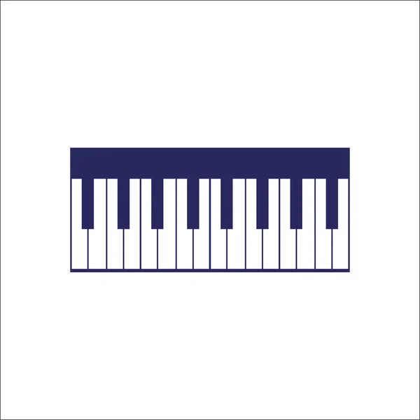Pianino, ikona klawiatury fortepianowej . — Wektor stockowy
