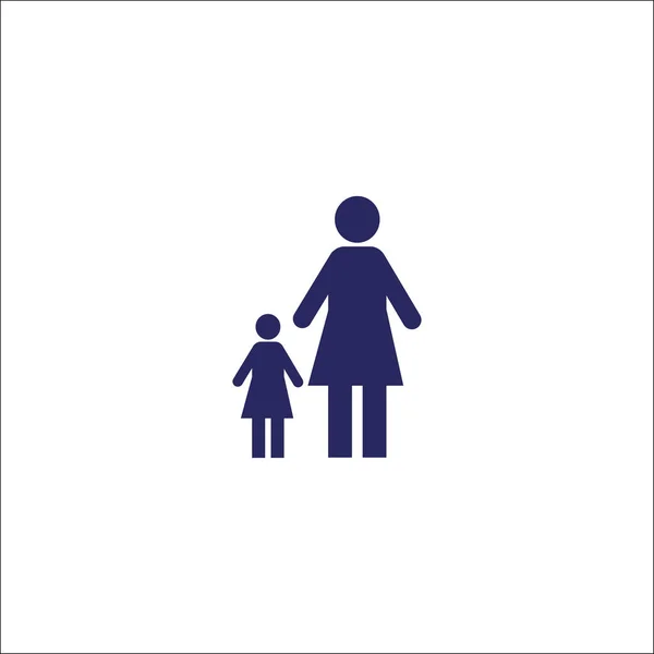 Icône de famille signe isolé symbole . — Image vectorielle