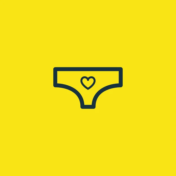 Kalp sembolü simgesi ile Sevgililer günü pantolon. — Stok Vektör