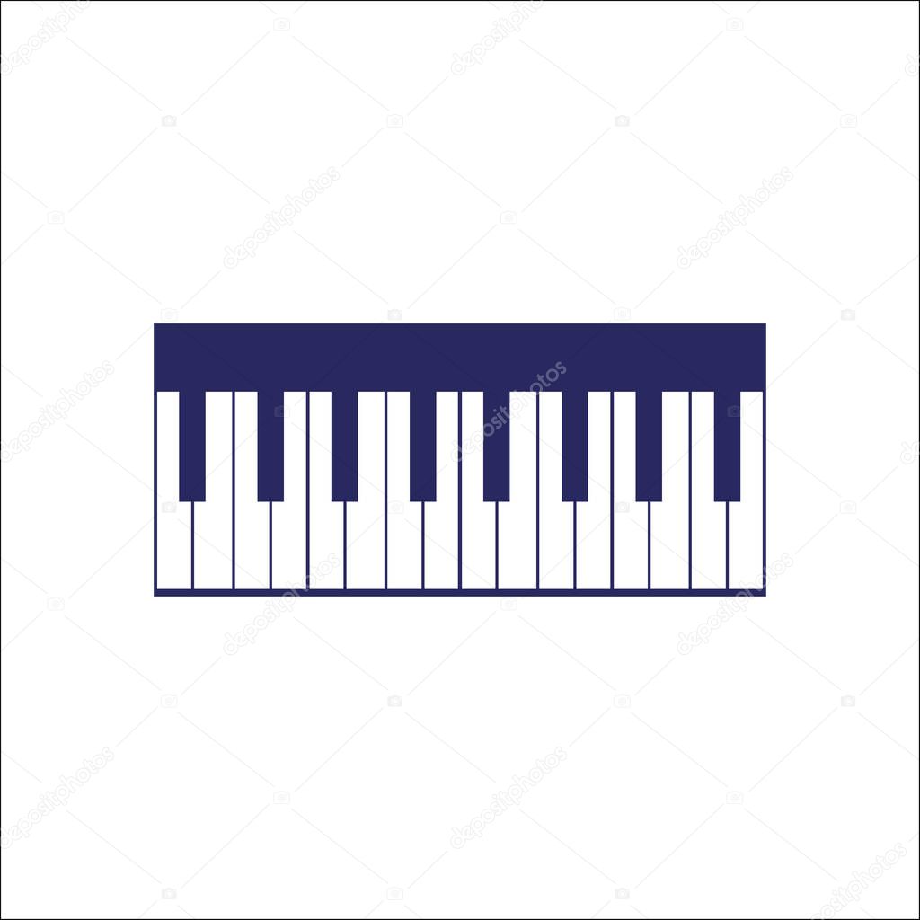 Pianino, piano keyboard icon .