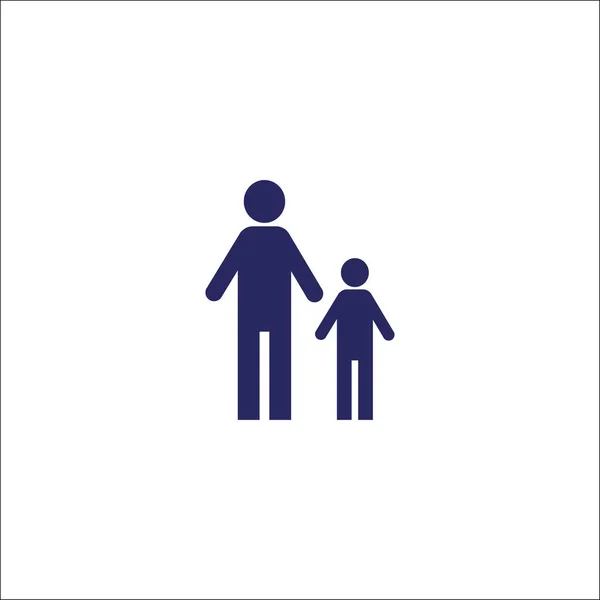 Aile simgesi yalıtılmış işaret simgesi. — Stok Vektör