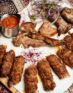 Sığır eti çeşitleri, lamba raf kebap.