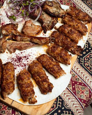 Sığır eti çeşitleri, lamba raf kebap.