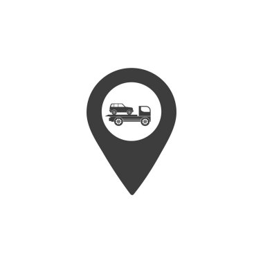 Pin boşaltıcı hizmet simgesi vektörü. 