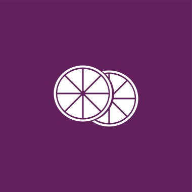 Limon simgesi illüstrasyon izole vektör.