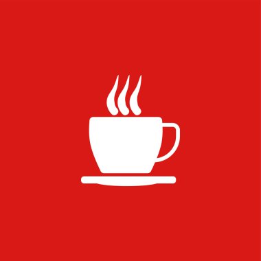 Kahve simgesi illüstrasyon izole vektör.