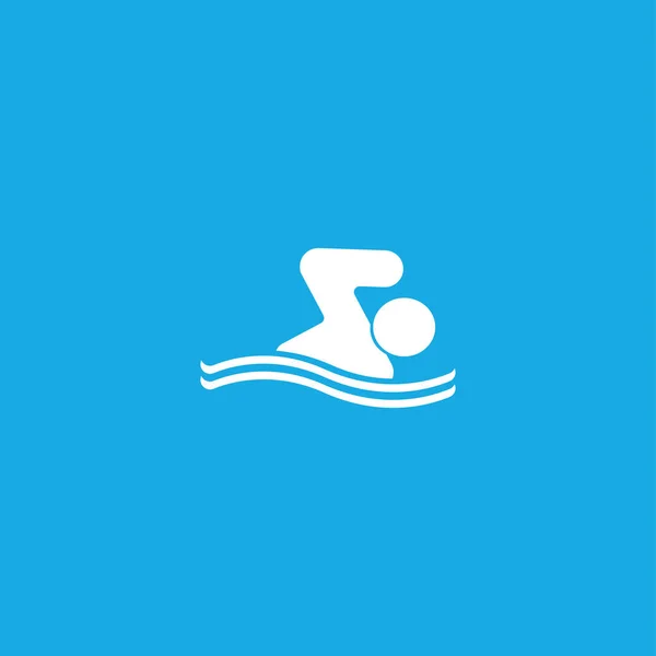 Icono de natación ilustración . — Vector de stock