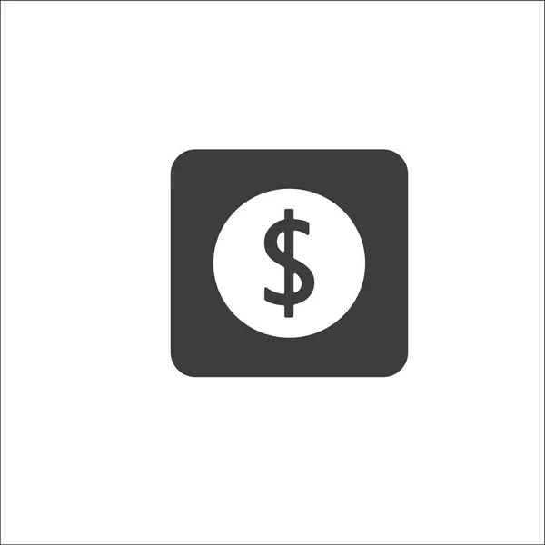 Egyszerű pénzpénz szimbólumok ikon . — Stock Vector