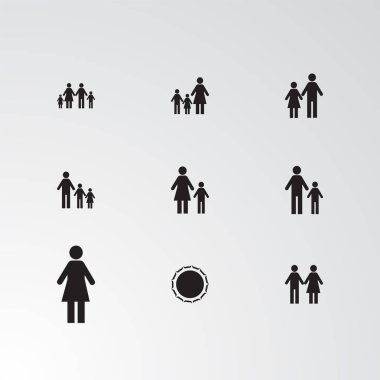 9 mükemmel çeşitli simgeler kümesi. 