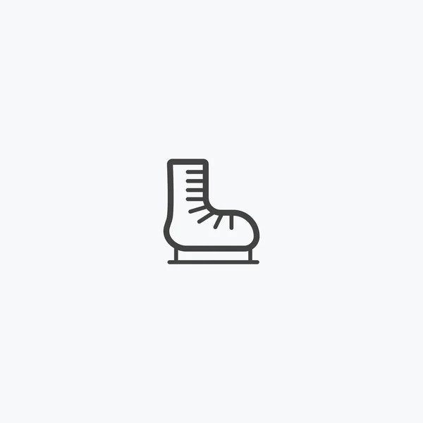 Ice ski Boat line icon vector. — Stockvector