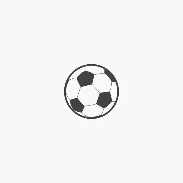 Иконка линии футбольного мяча . — стоковый вектор