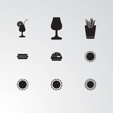 9 mükemmel çeşitli simgeler kümesi. 